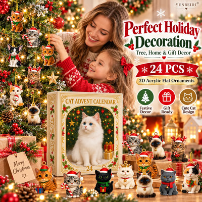 Calendrier de l'Avent chien, chat ou hibou – 24 décorations