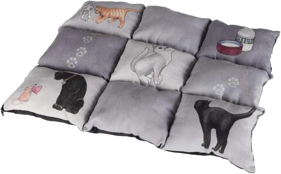 TRIXIE Tapis de Couchage Patchwork Gris pour Chat