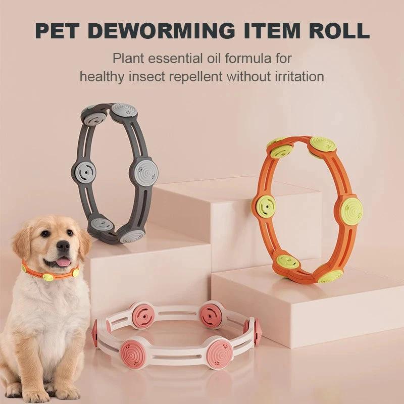 Collier antiparasitaire naturel réglable pour chiens et chats