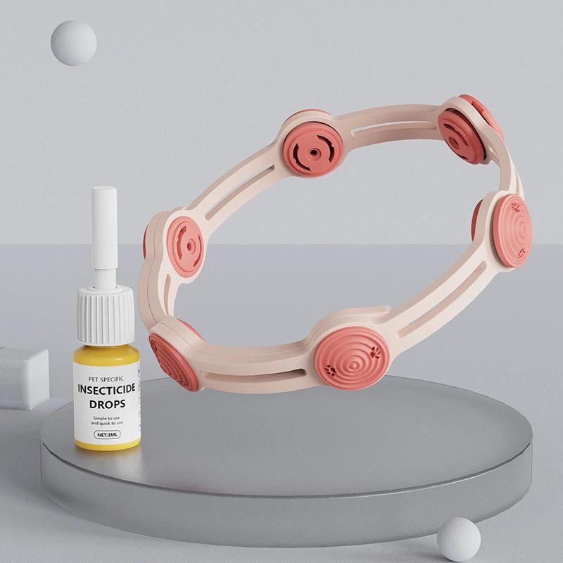 Collier antiparasitaire naturel réglable pour chiens et chats