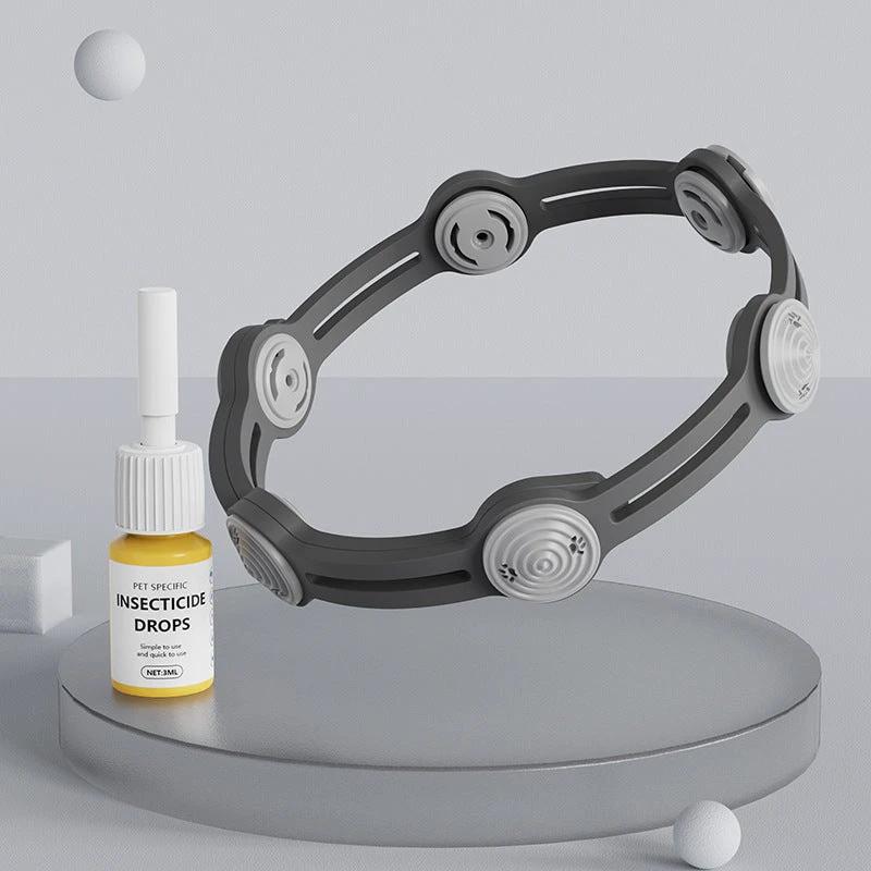 Collier antiparasitaire naturel réglable pour chiens et chats