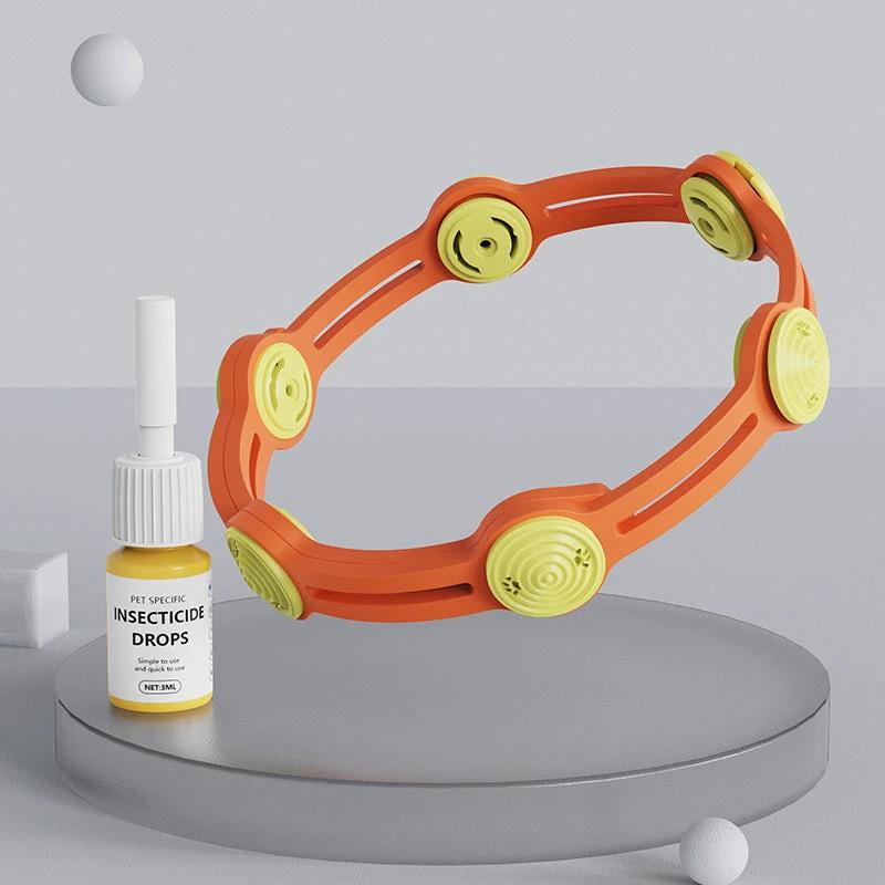 Collier antiparasitaire naturel réglable pour chiens et chats