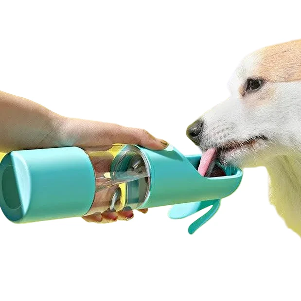 Gourde de voyage 2 en 1 pour chien et chat – Abreuvoir portable