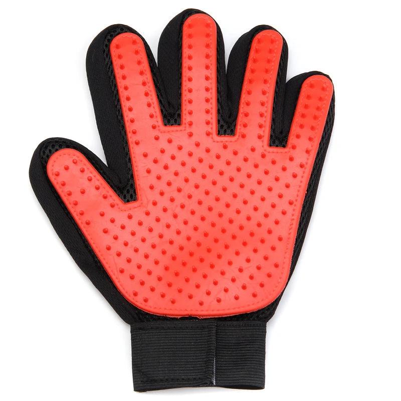 Gant de toilettage pour chiens et chats – Silicone et tissu respirant
