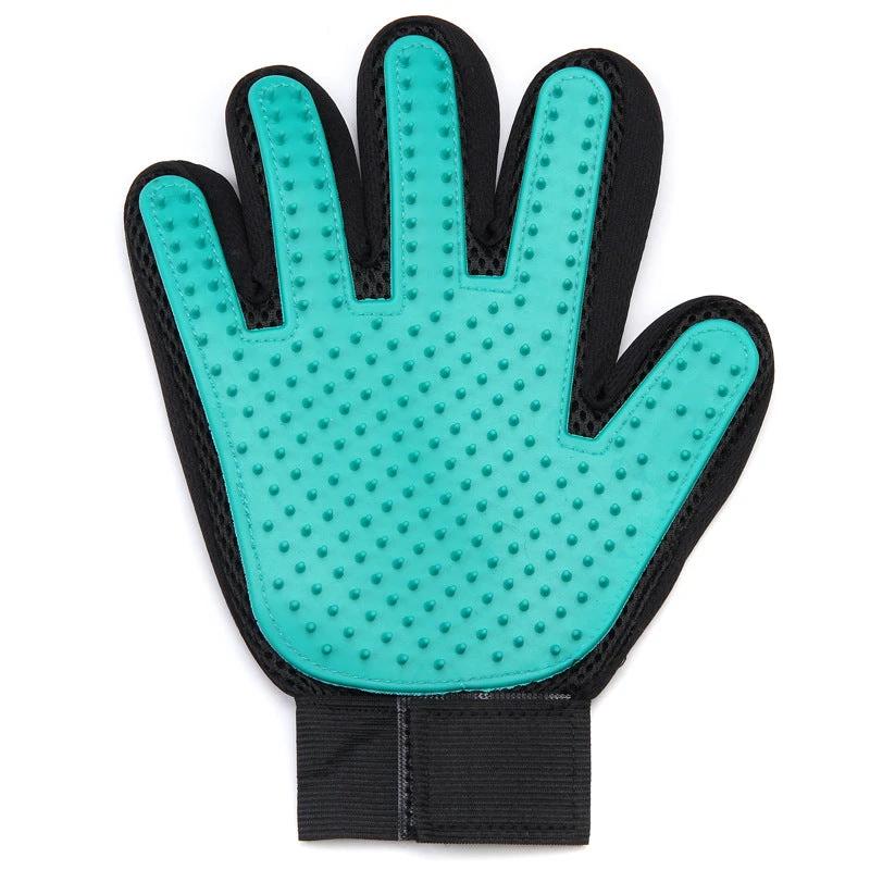 Gant de toilettage pour chiens et chats – Silicone et tissu respirant