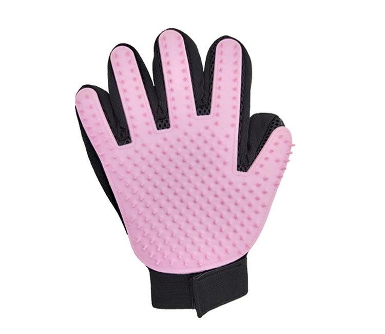 Gant de toilettage pour chiens et chats – Silicone et tissu respirant