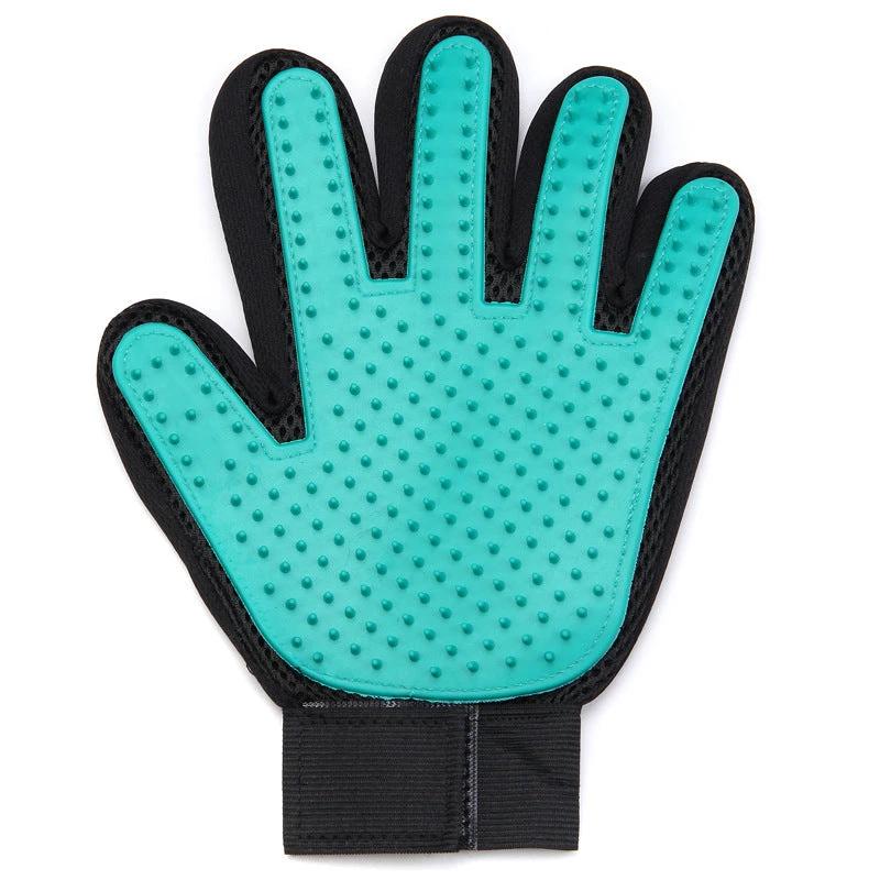 Gant de toilettage pour chiens et chats – Silicone et tissu respirant