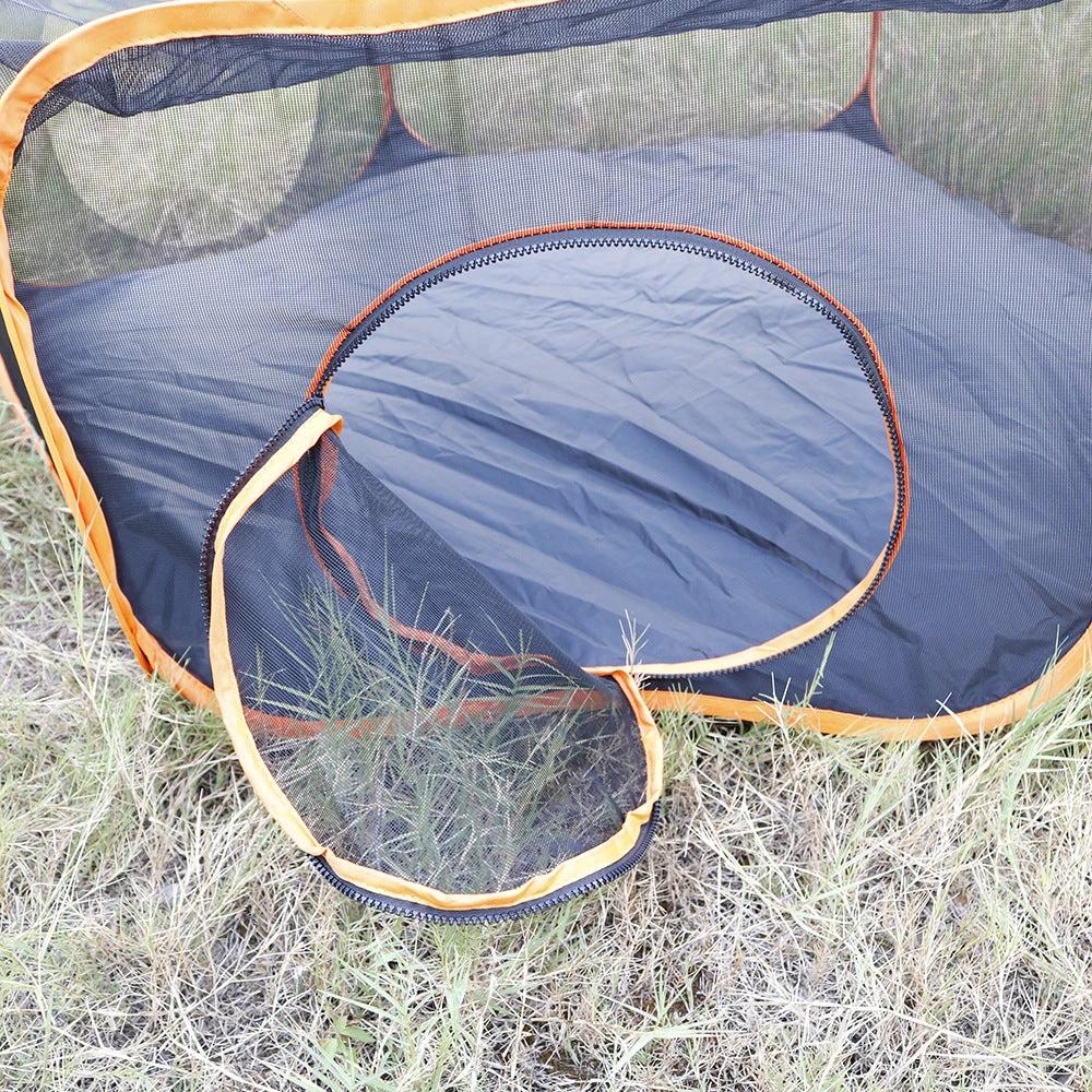 Enclos pliable compact avec tunnel