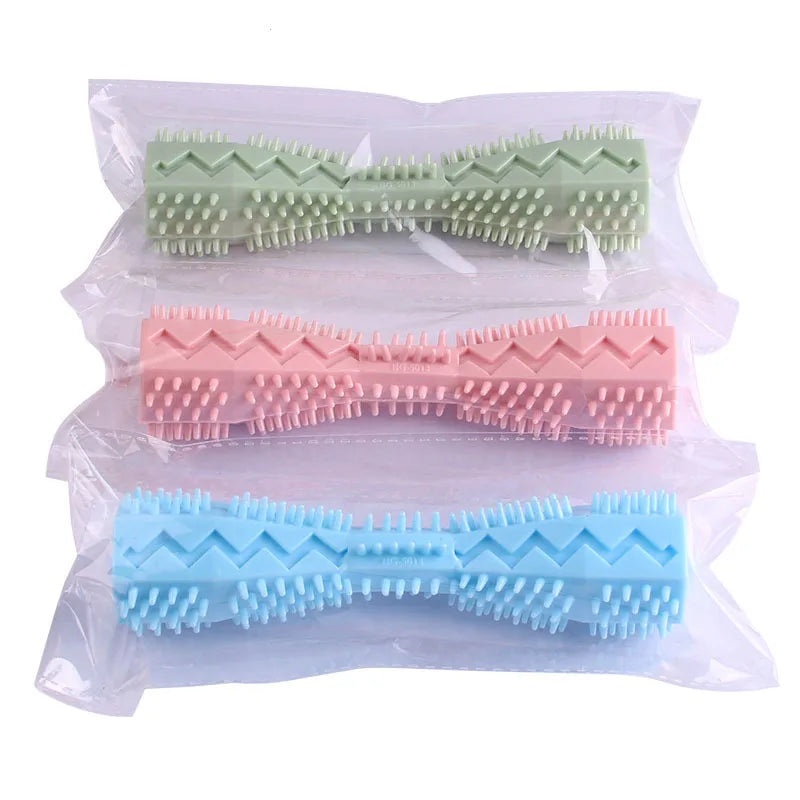 Jouet brosse à dents pour chien – Bâton à mâcher en caoutchouc