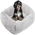 Lit pour chien carré – Peluche lavable