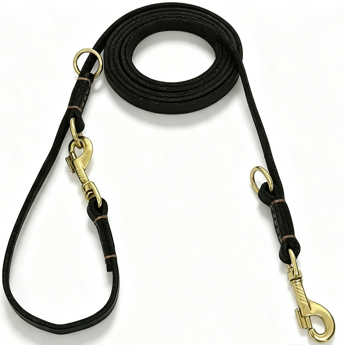 Laisse en cuir multifonction pour chien – 230 cm