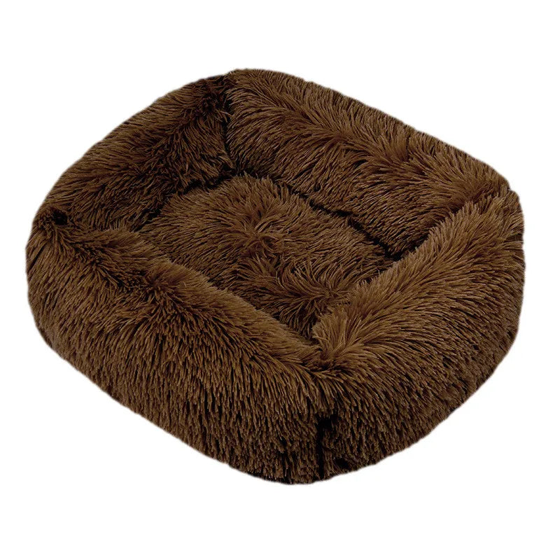 Lit pour chien carré – Peluche lavable
