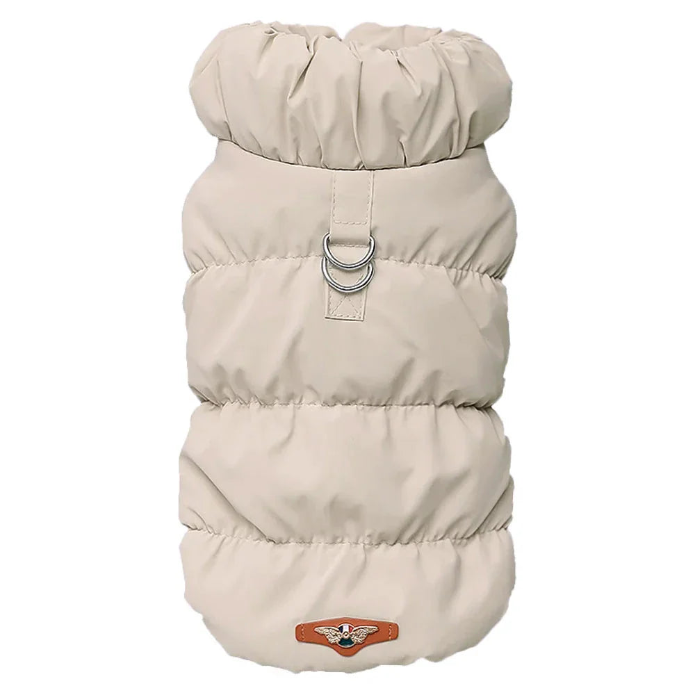Veste Hiver Pour Chien Rembourrée Bleu Clair Taille S À XL