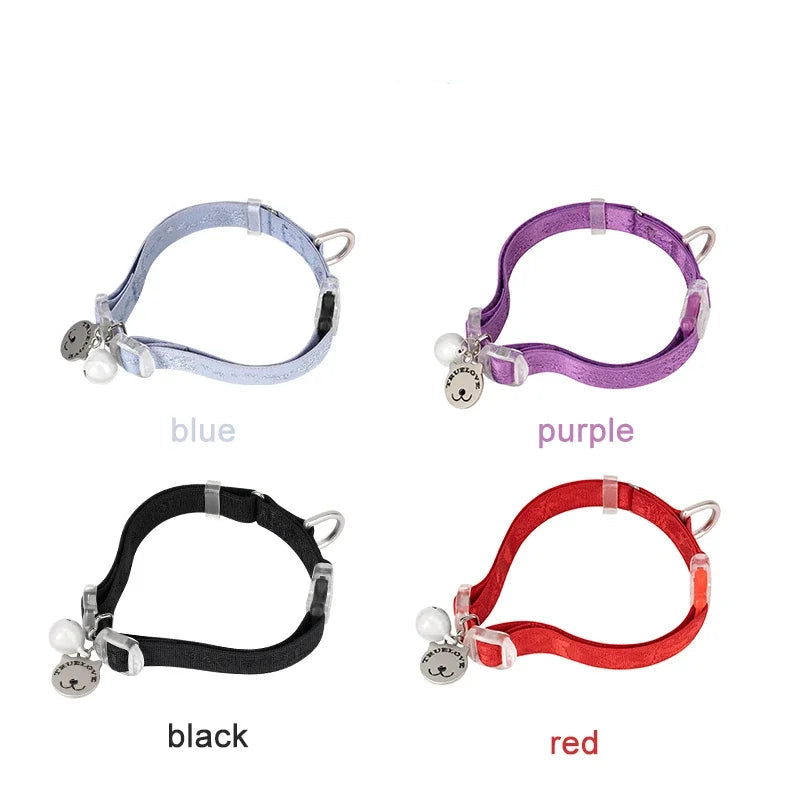 Truelove Cat Collar Elastic Strap Easy Control Soft Material Lightweight Fashional Small Dog Collar Cat Product Collar…