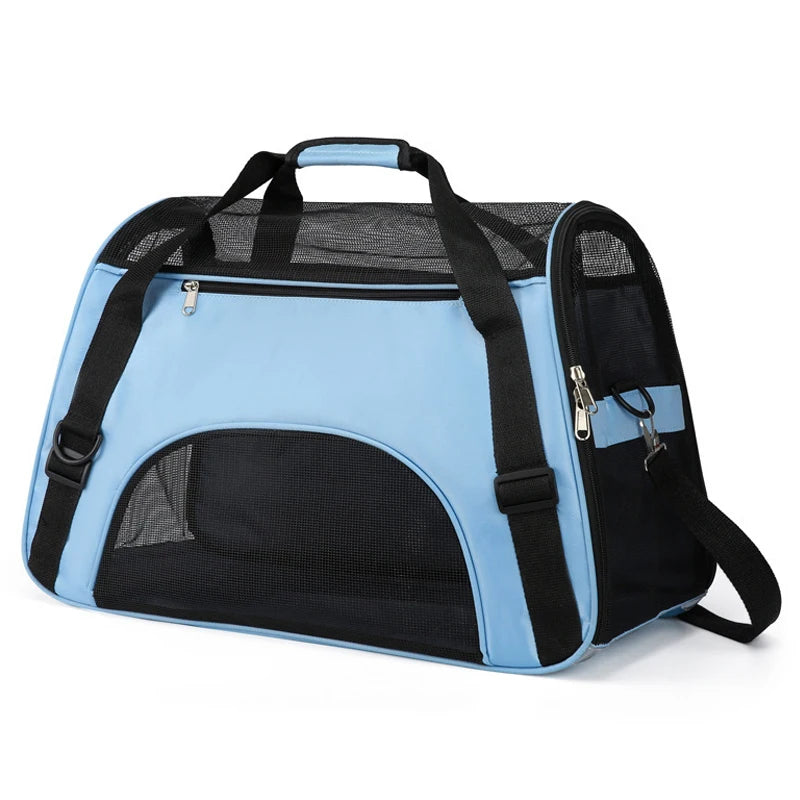 Sac de transport pour chat et chien respirant pliable