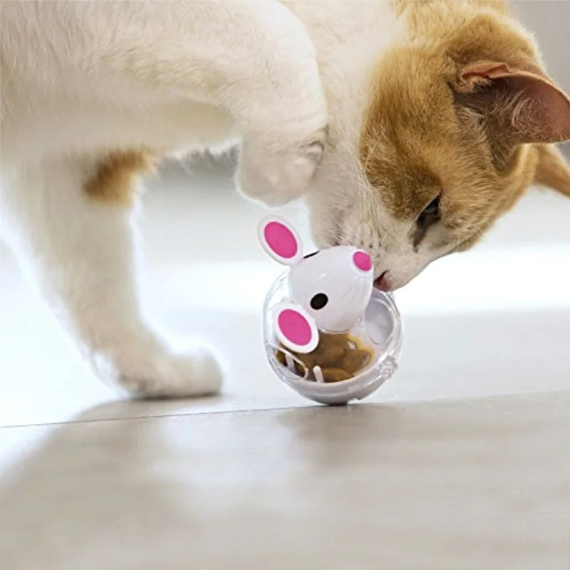 Souris distributrice de croquettes pour chat