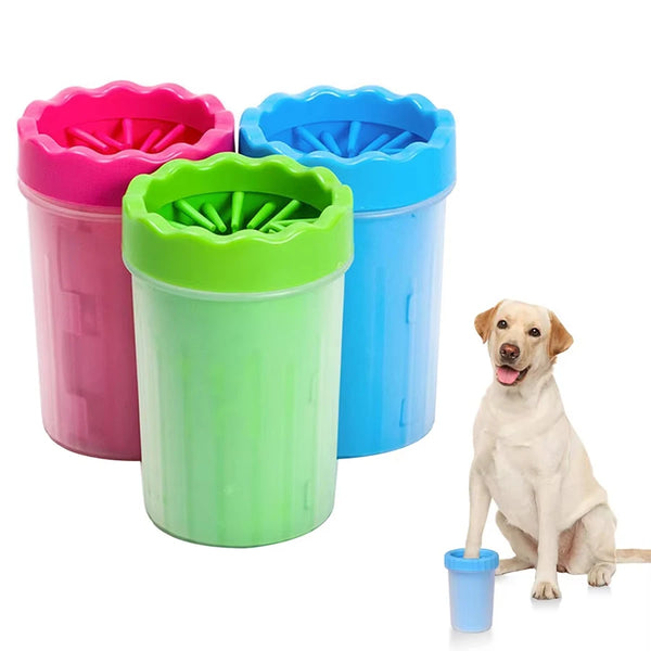 Gobelet nettoyant pour pattes de chien – Brosse silicone