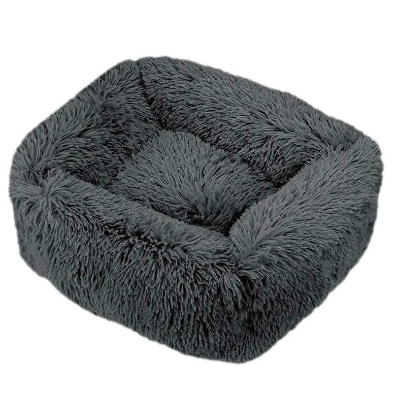 Lit pour chien carré – Peluche lavable