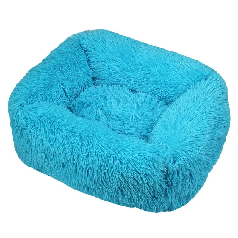 Lit pour chien carré – Peluche lavable