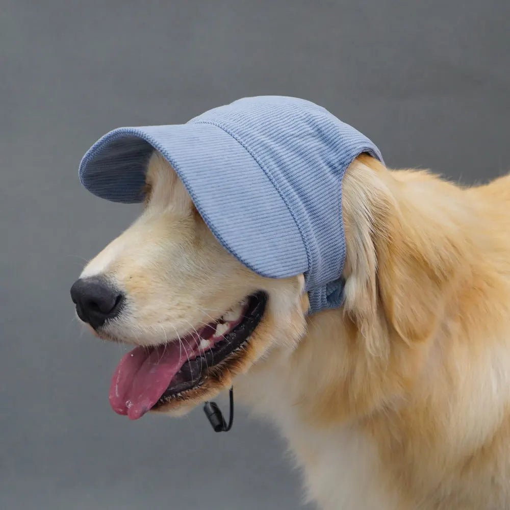 Casquette baseball pour chien en velours côtelé – Réglable