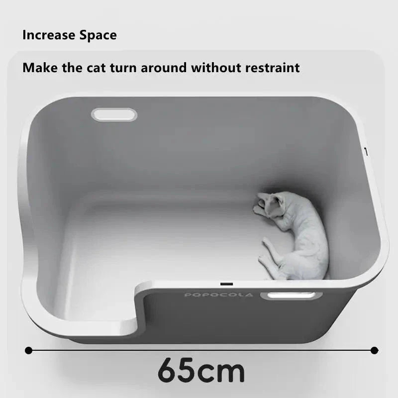 Maison de toilette XL pour chat avec couloir – 0102