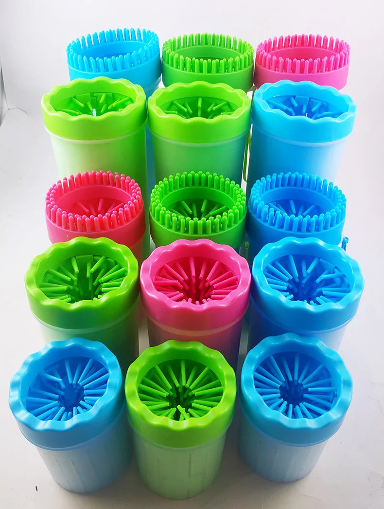 Gobelet nettoyant pour pattes de chien – Brosse silicone