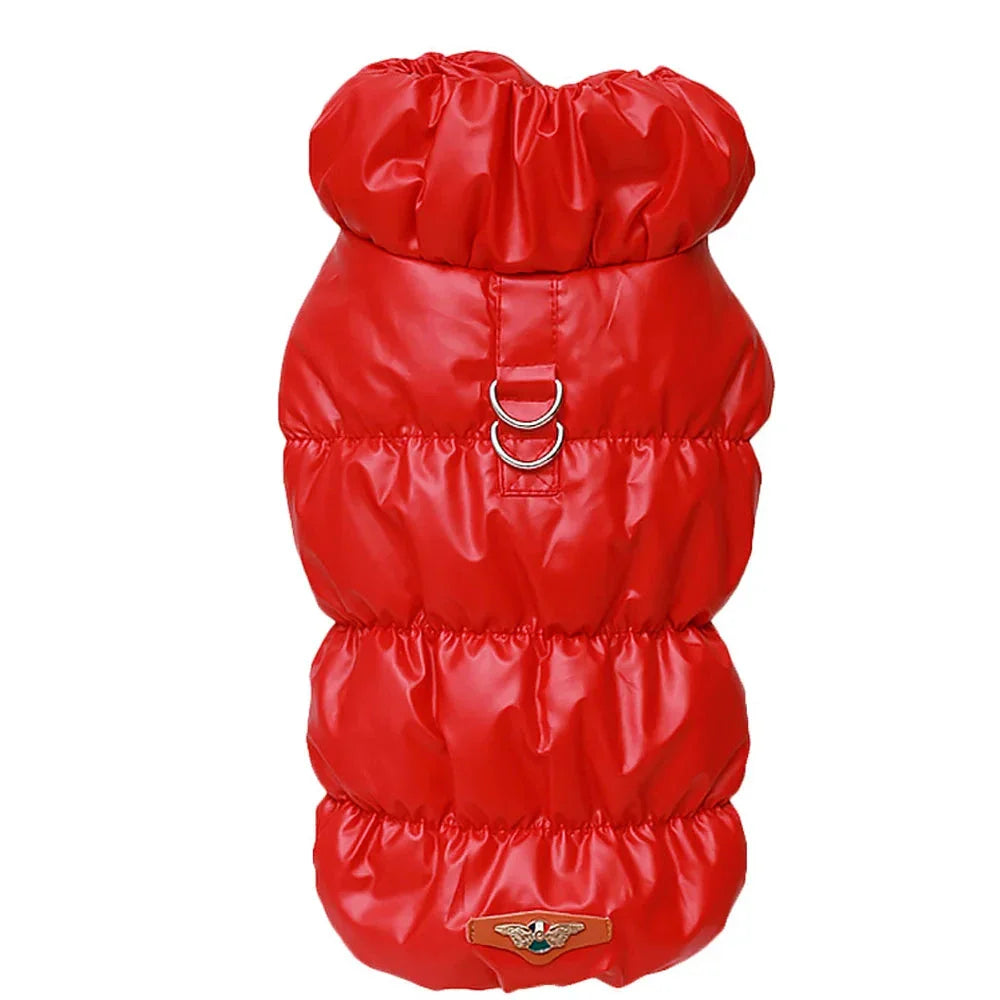Veste Hiver Pour Chien Rembourrée Bleu Clair Taille S À XL