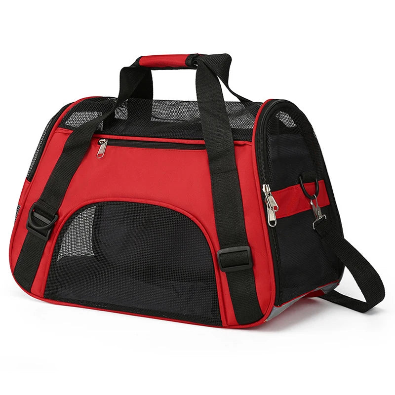 Sac de transport pour chat et chien respirant pliable