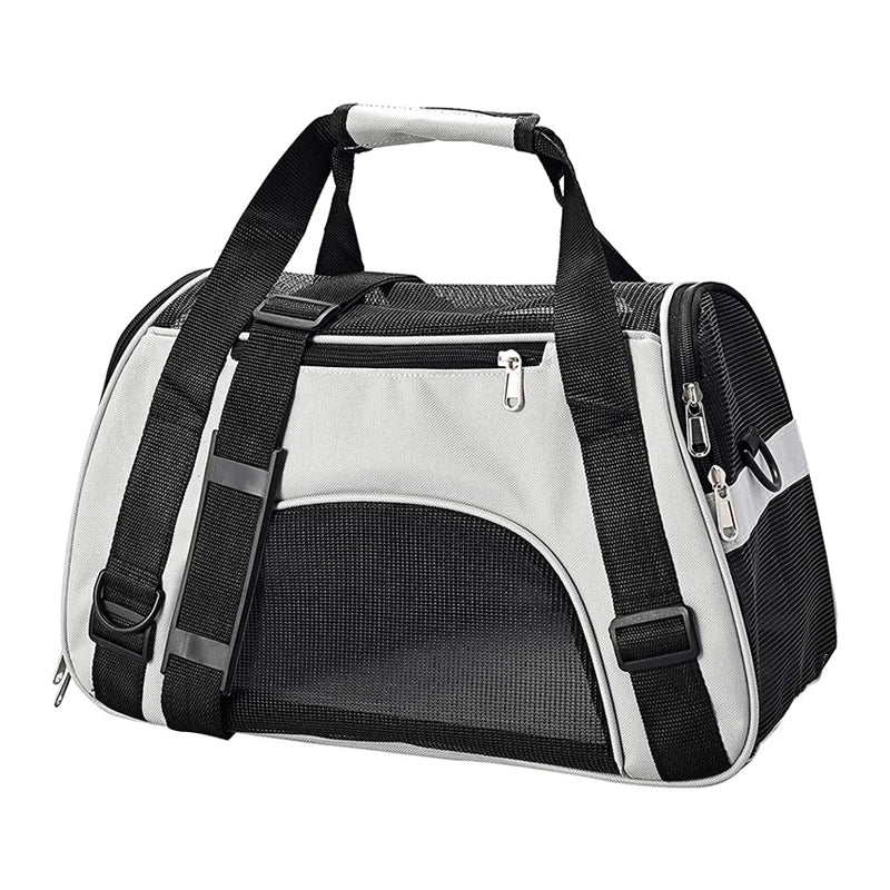 Sac de transport pour chat et chien respirant pliable