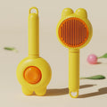 Brosse auto-nettoyante pour chien et chat – A-jaune – vue 6 | MonPluto