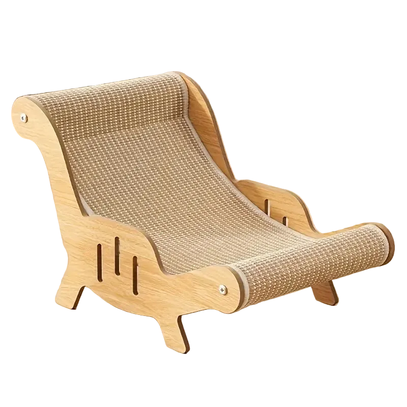 Griffoir chat en sisal – Forme dinosaure, bois massif