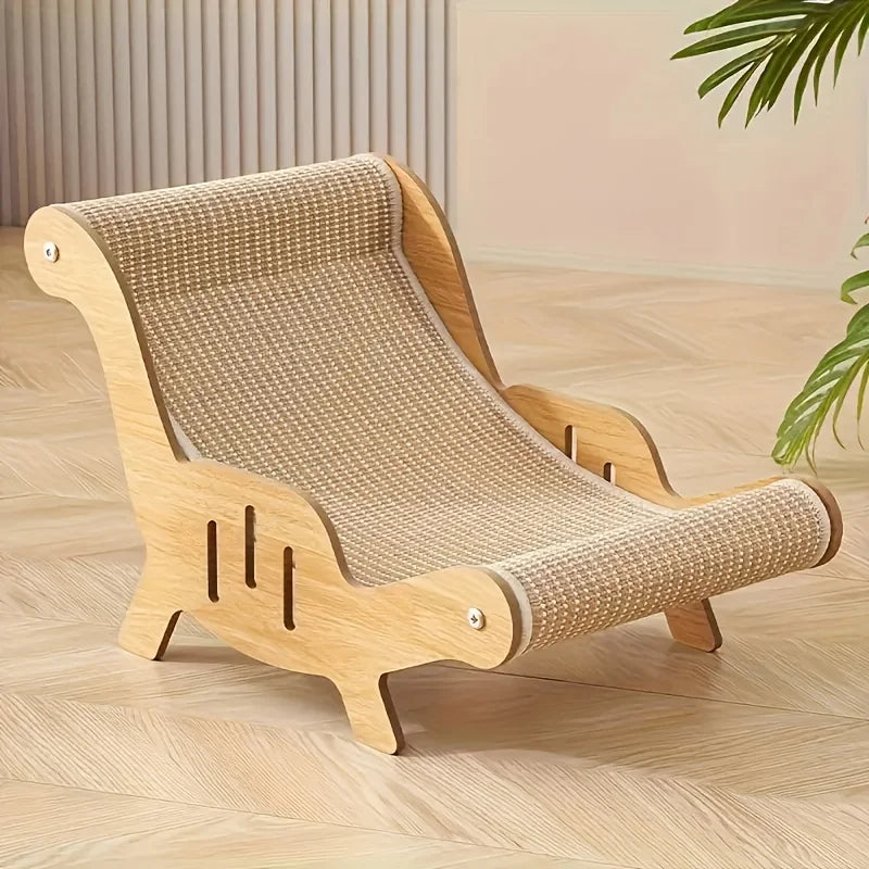 Griffoir chat en sisal – Forme dinosaure, bois massif