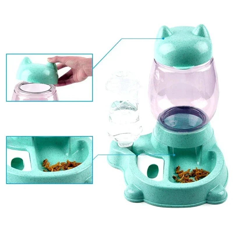 Distributeur automatique pour chat – Double réservoir gravitaire