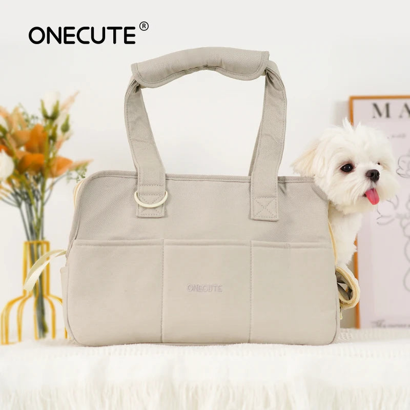Sac de transport pour petit chien – Bandoulière coton