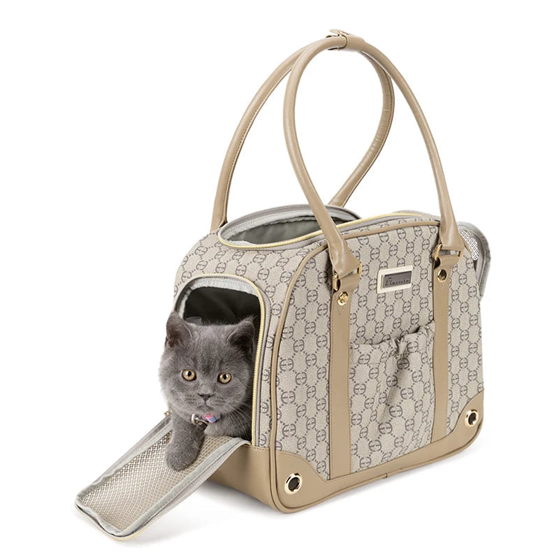 Truelove Fashion Pet Carrier Handbag Out of Portable Bag Space Cabin Hug Cat Dog Artifacts Out Bag Backpack Pet Box…