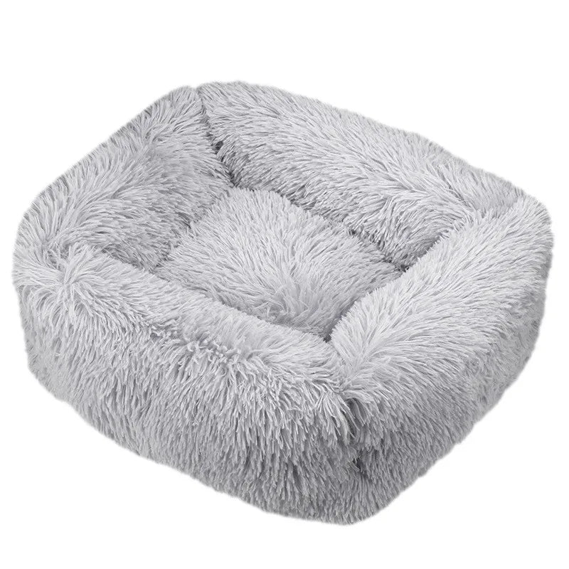 Lit pour chien carré – Peluche lavable