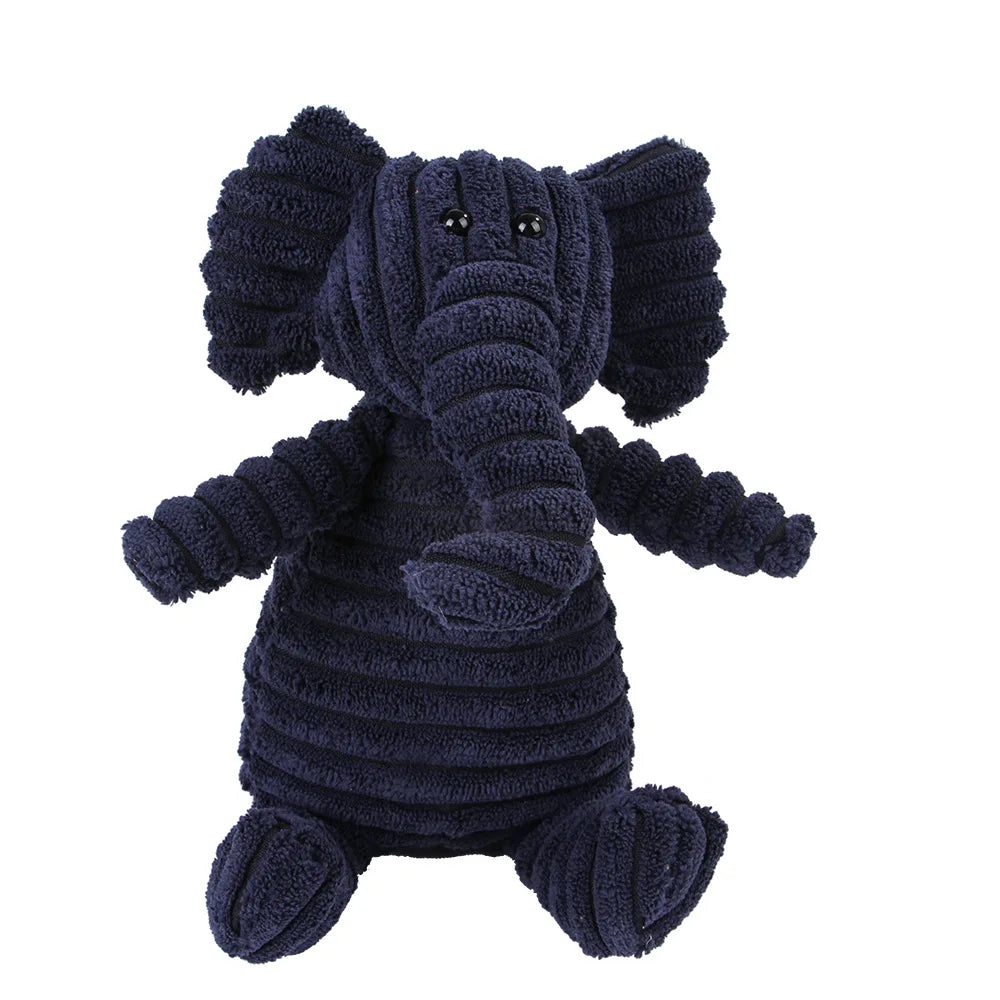 Jouet peluche sonore pour chien – Animal en corduroy