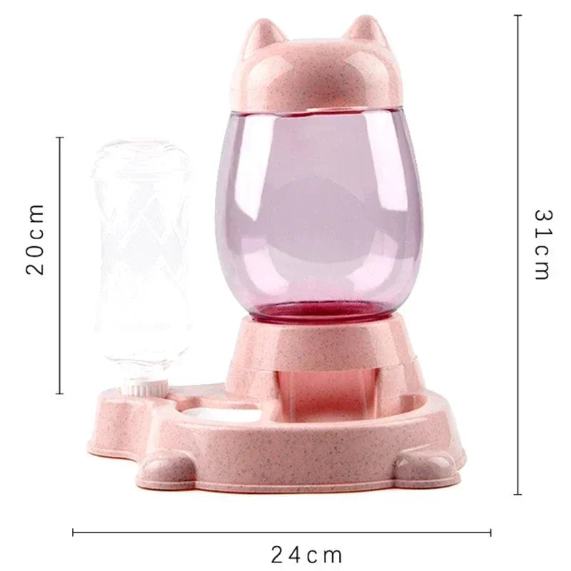 Distributeur automatique pour chat – Double réservoir gravitaire