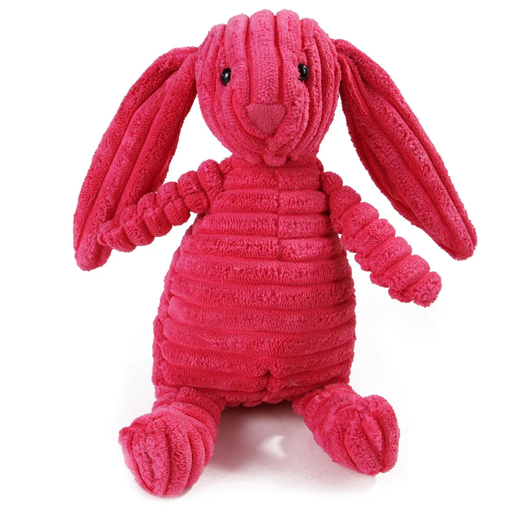 Jouet peluche sonore pour chien – Animal en corduroy