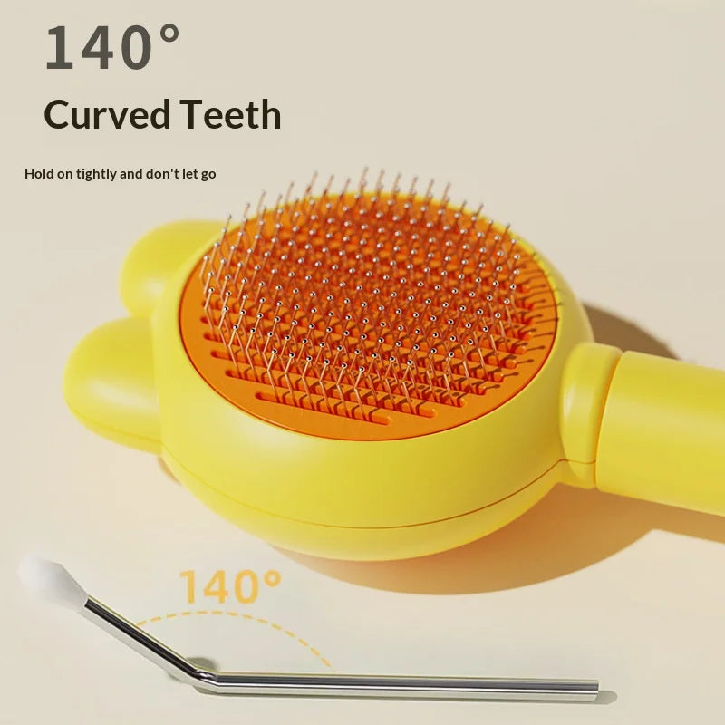 Brosse auto-nettoyante pour chien et chat – vue 9 | MonPluto