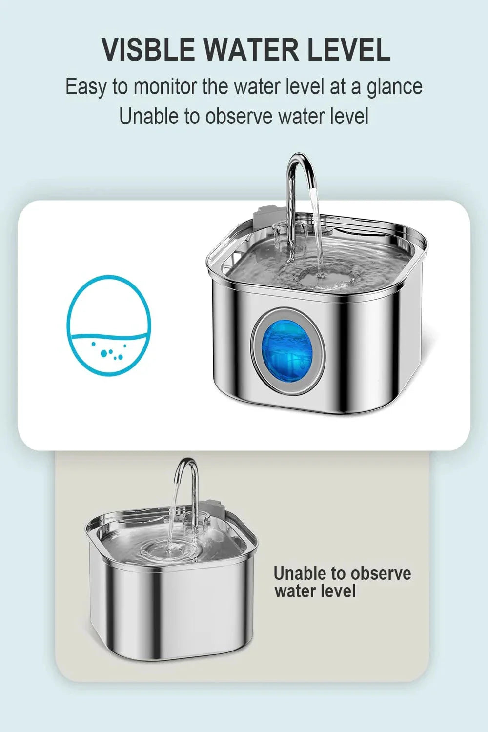 Distributeur automatique chat avec fontaine inox