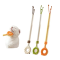 Grattoir rétractable et masseur double face pour chat