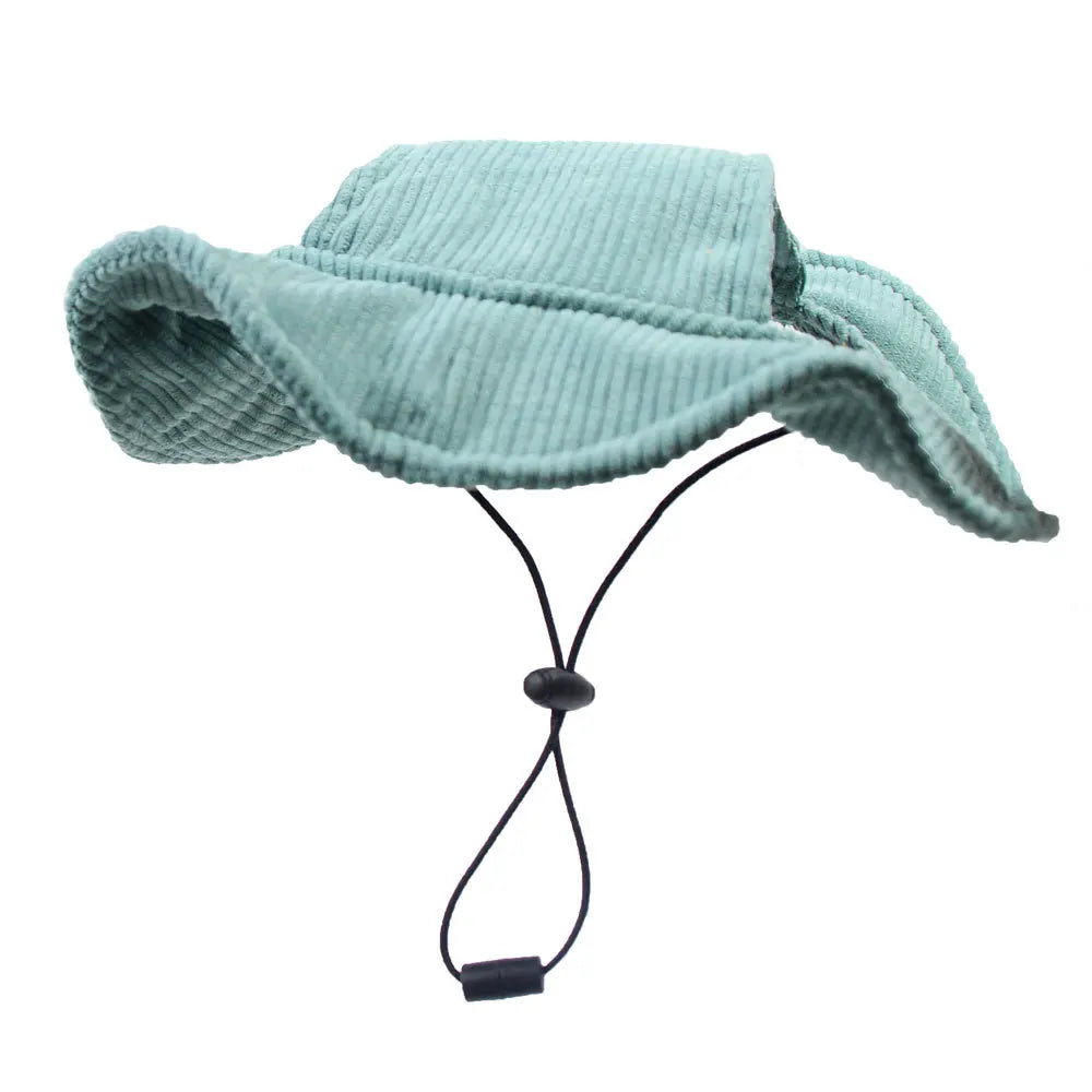 Casquette baseball pour chien en velours côtelé – Réglable