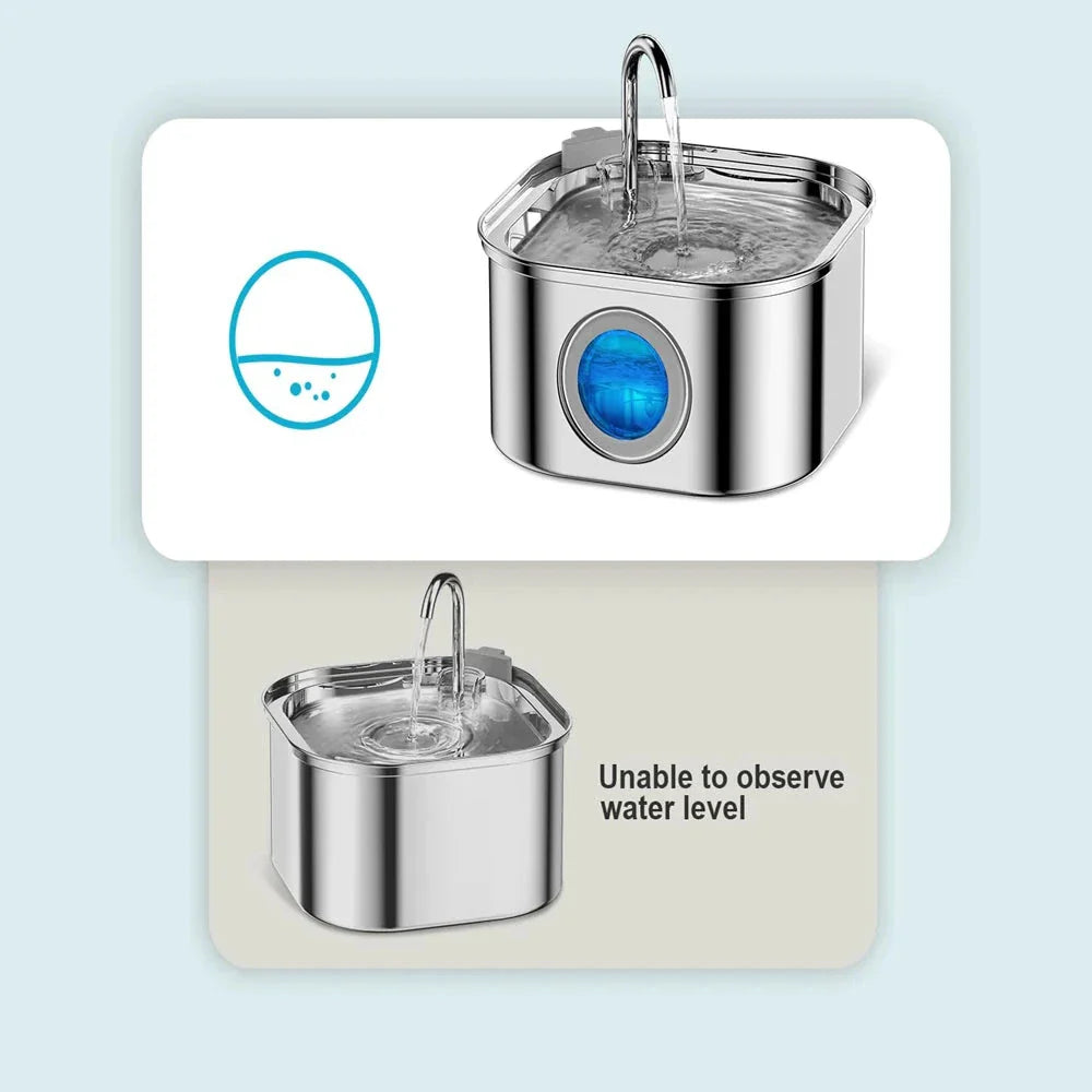 Distributeur automatique chat avec fontaine inox