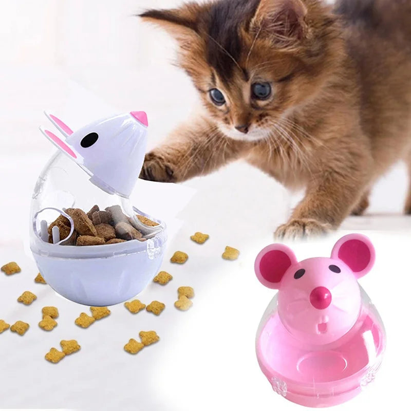 Souris distributrice de croquettes pour chat