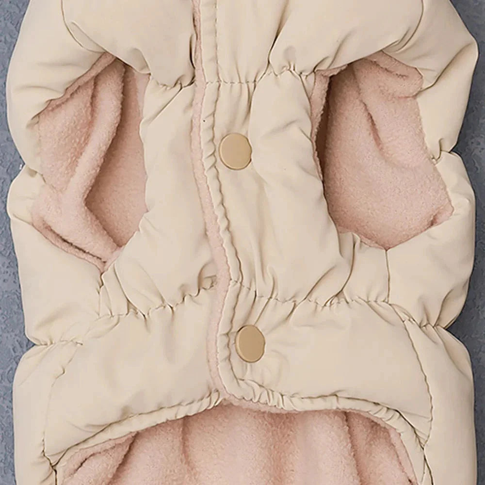 Veste Hiver Pour Chien Rembourrée Bleu Clair Taille S À XL
