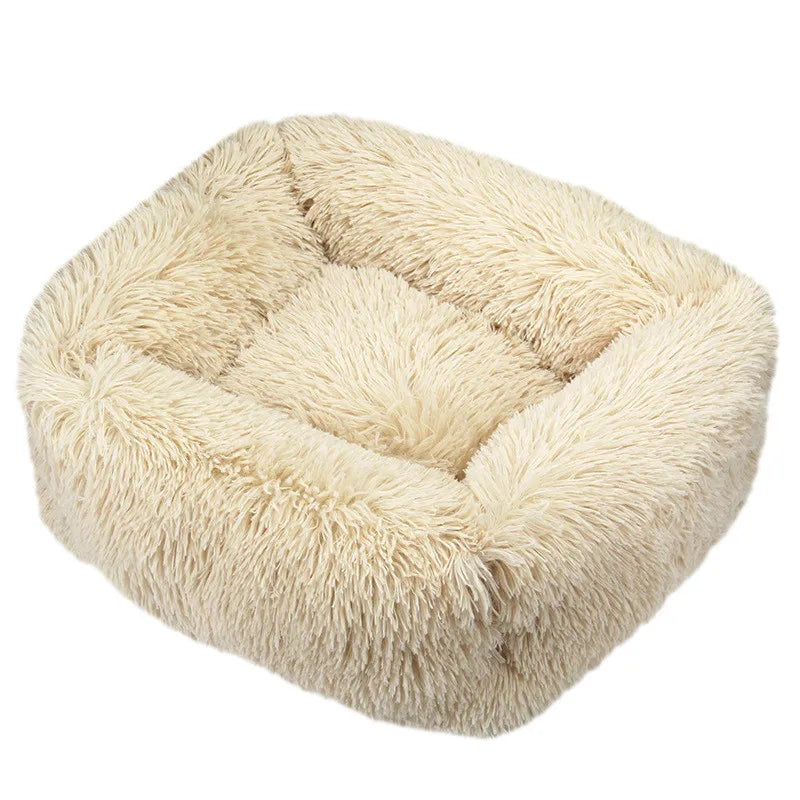 Lit pour chien carré – Peluche lavable