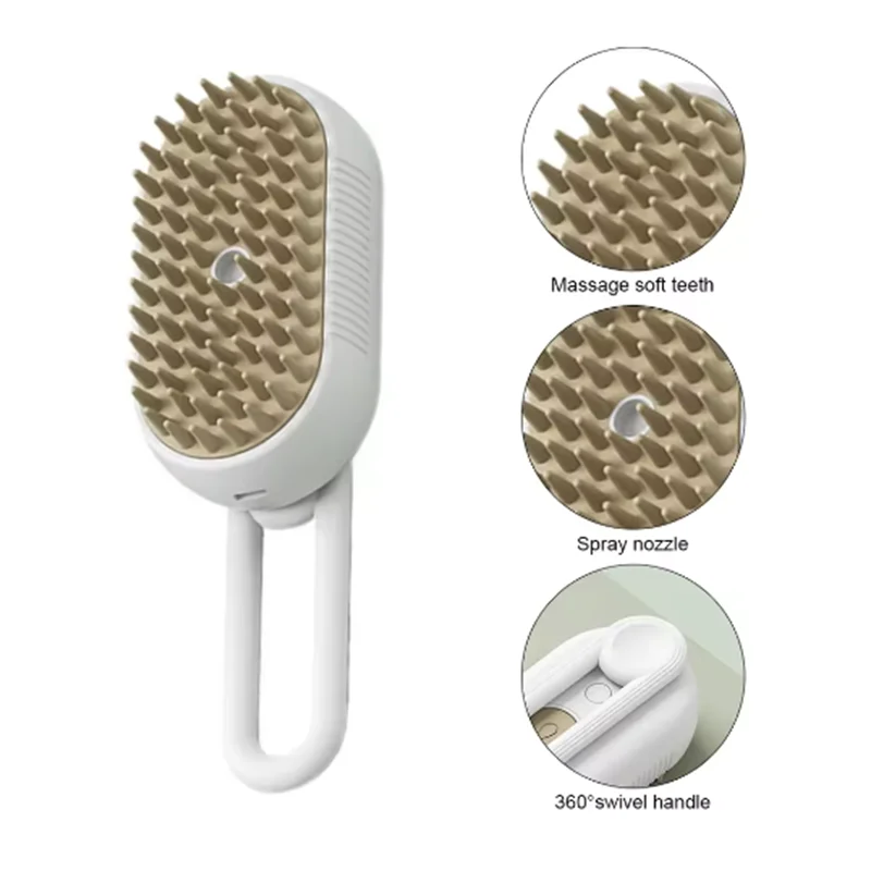 Brosse de massage spray pour chien et chat – Pliable