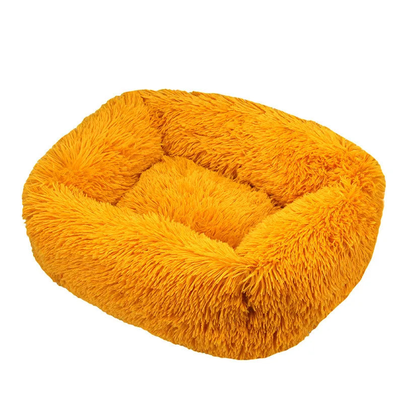 Lit pour chien carré – Peluche lavable