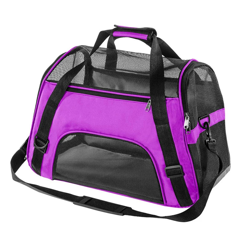 Sac de transport pour chat et chien respirant pliable